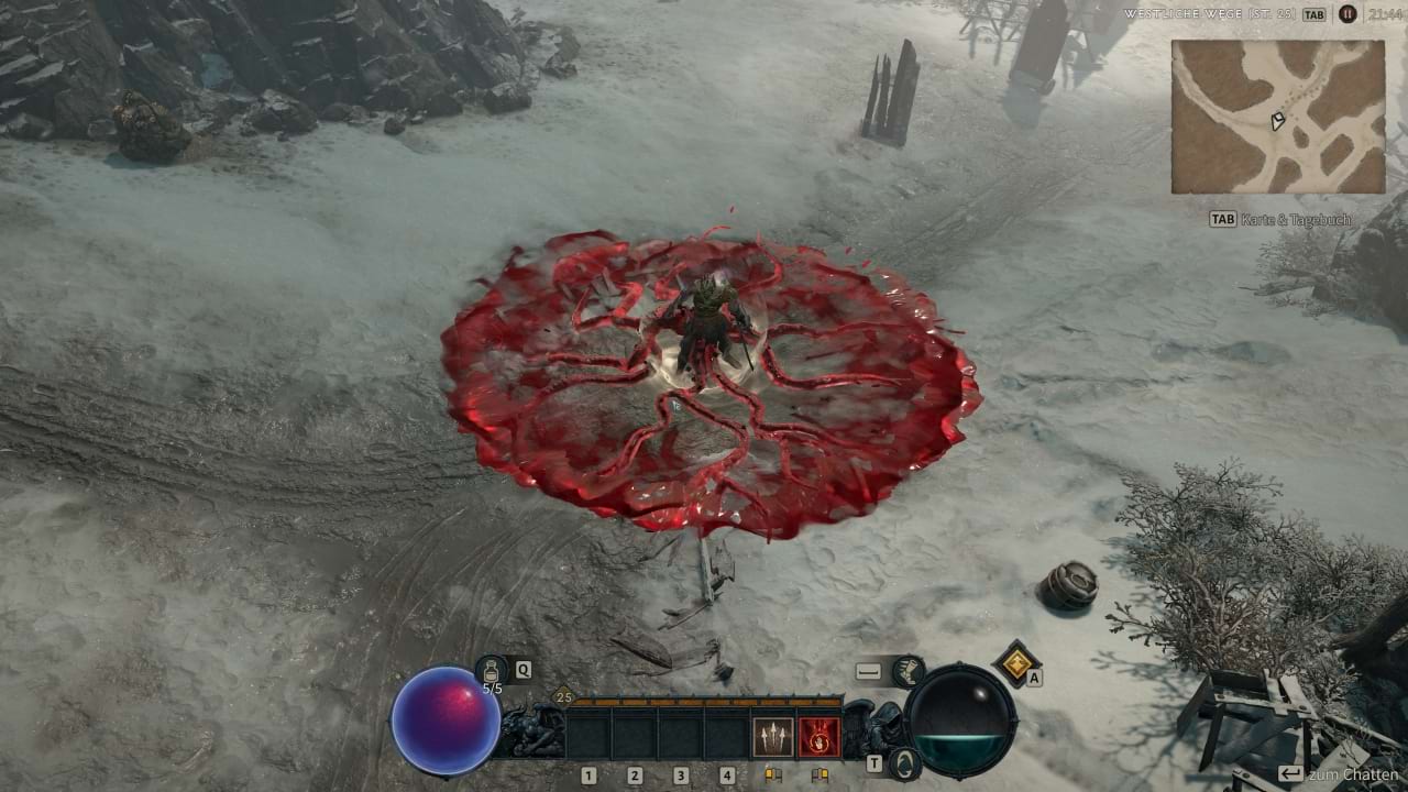 Totenbeschwörer Fertigkeit: Blutwoge - Diablo 4