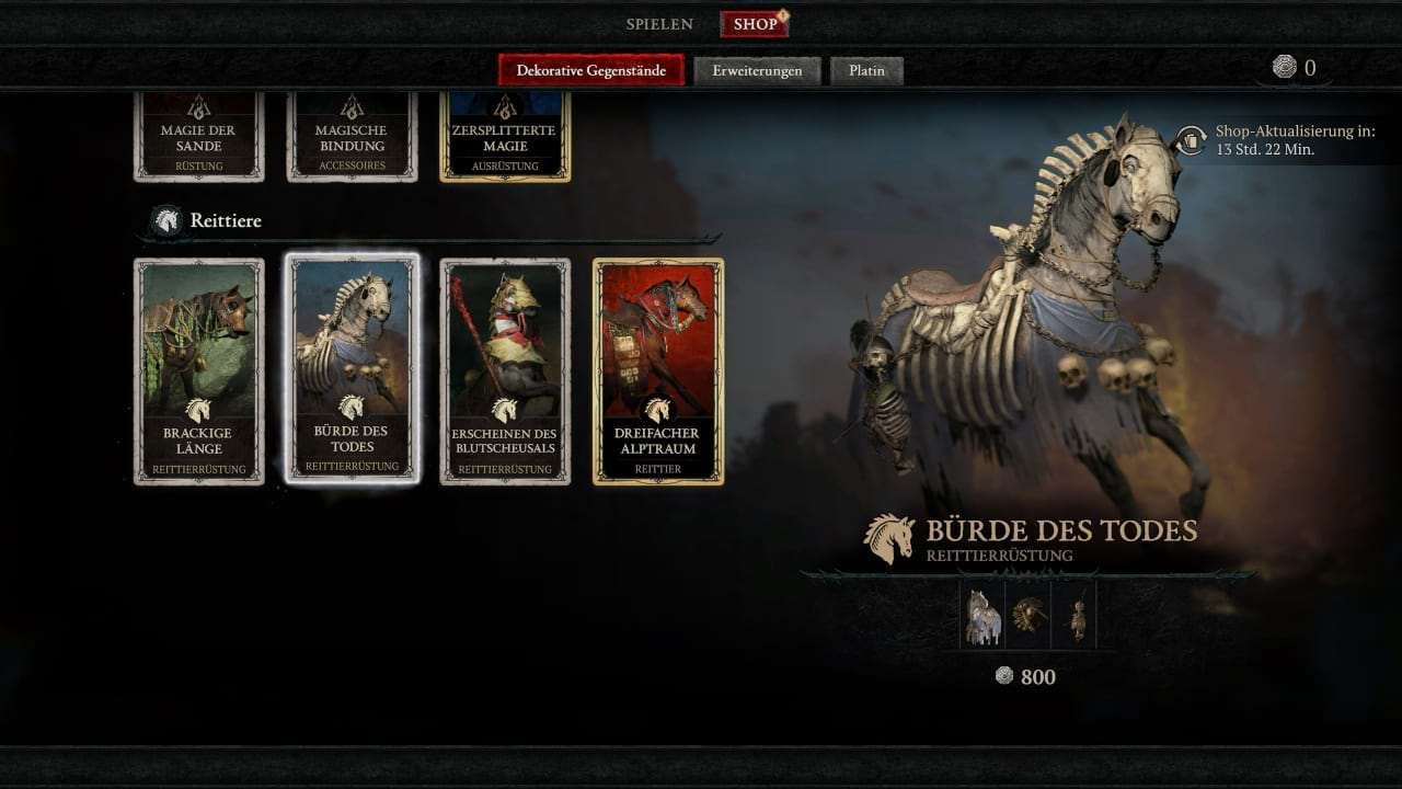 Diablo 4 Shop: Bürde des Todes