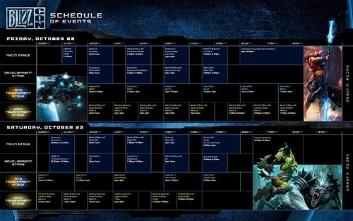 BlizzCon 2010 Eventplan