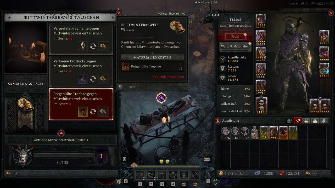 Diablo 4 Mittwinterpest - Belohnungen für Mittwinterbeweis