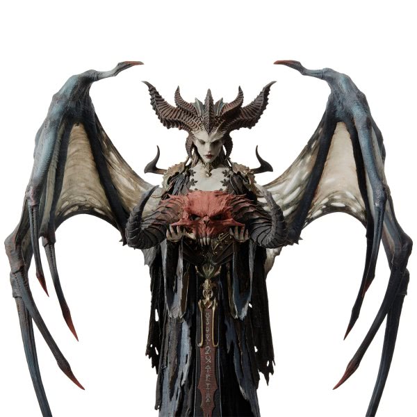 Diablo 4: Statue von Lilith im Blizzard Store