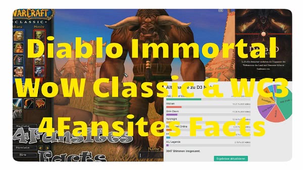 4FF: Diablo Immortal, WoW Classic und WC3
