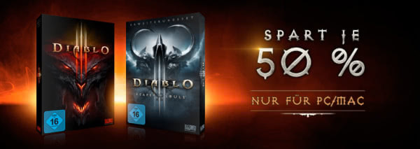 50% Rabat auf Diablo III und RoS