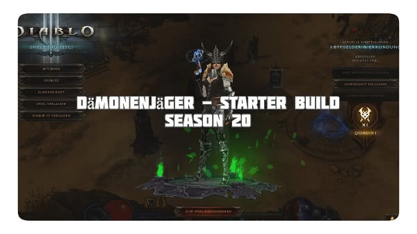 Dämonenjäger: Starter Build Season 20