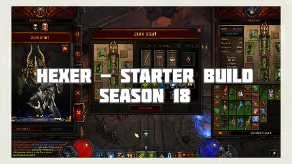 Hexendoktor: Starter Build für Season 18